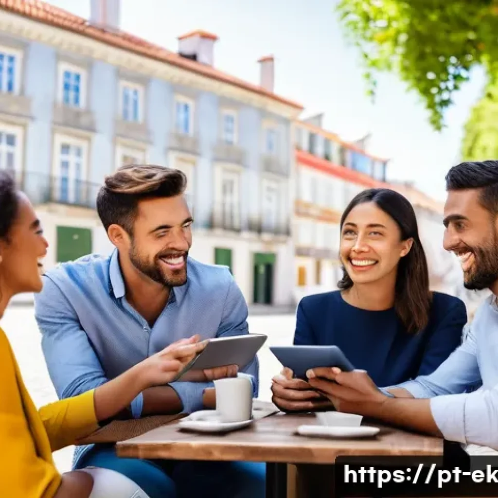 아이디어 생성의 네트워크 구축 방법 - **Prompt:** A diverse group of four professionals, aged 25-50, are having a lively discussion over c...